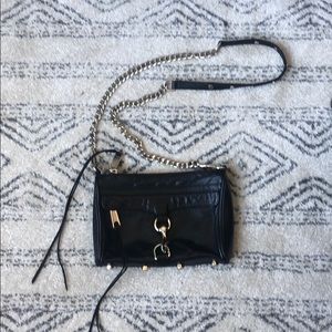 Rebecca Minkoff Black and Gold Crossbody